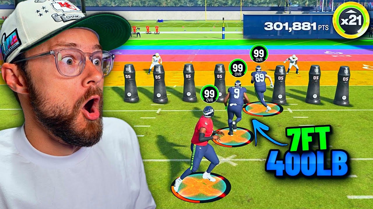 99 Overall Giants VS Madden Mini Games!