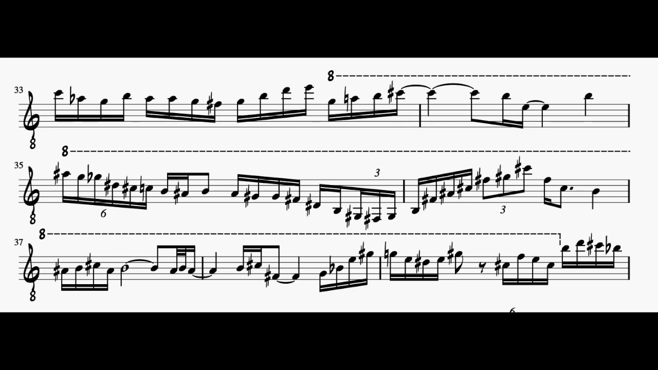 Allan Holdsworth Looking Glass Solo Transcription (Frankfurt 1997)