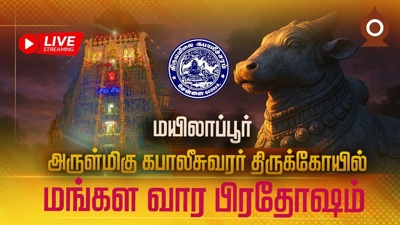 மயிலாப்பூர் அருள்மிகு கபாலீசுவரர் திருக்கோயில் | மங்கள வார  | பிரதோஷம் வழிபாடு |