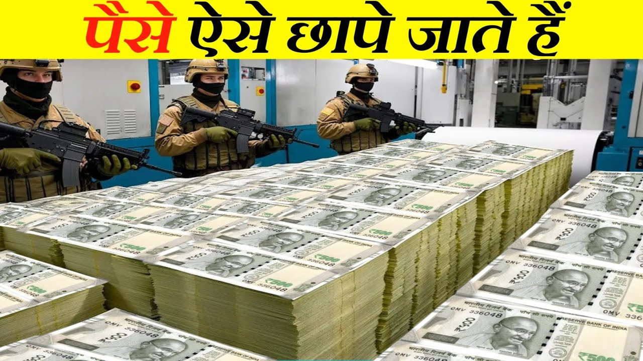 How INDIAN Currency Notes Are PRINTED? | Money Printing Process 