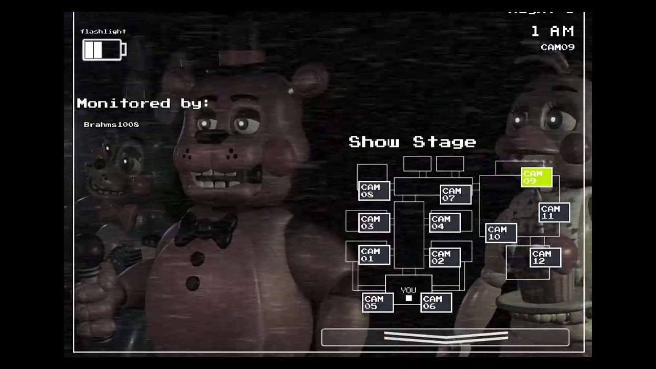 Playing FNAF 2 on Roblox 