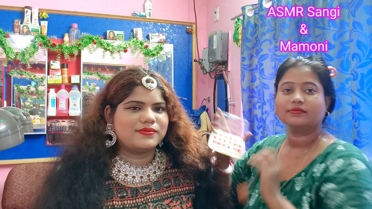 ASMR|| My Friend Asmr Mamoni Does Party Makeup in My Parlour (Tingle's)🫶