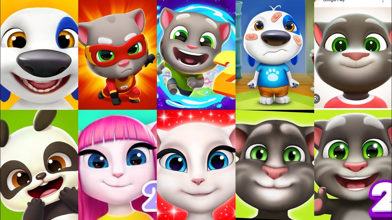 My talking tom 2 vs my talking tom 2 