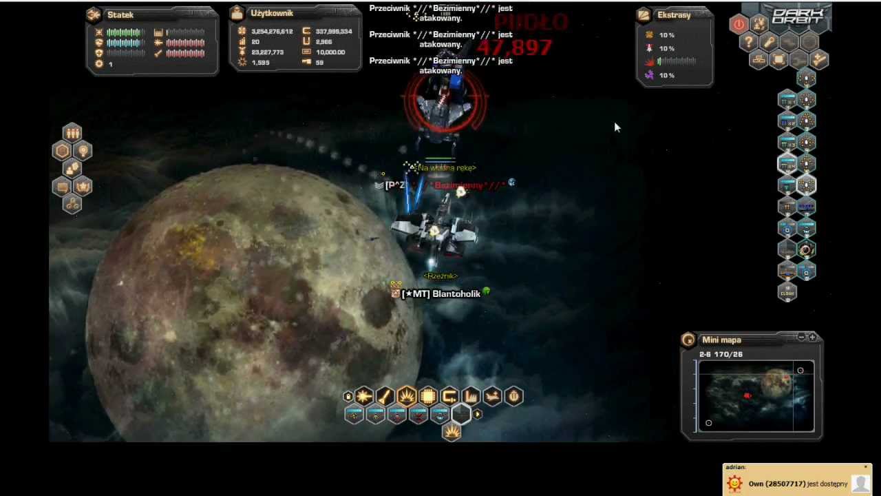 Darkorbit PL2 -Blant się cieszczy Pułkownikiem :) 34lf4 6 havok ^^