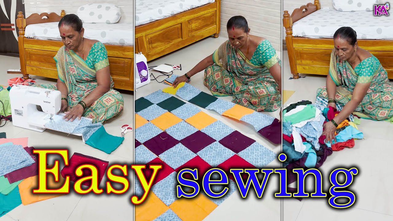 Easy Ways to Transform Old Clothes Into Bedsheet Making 👚 Old Clothes Reuse Idea #diy #hack #clothes