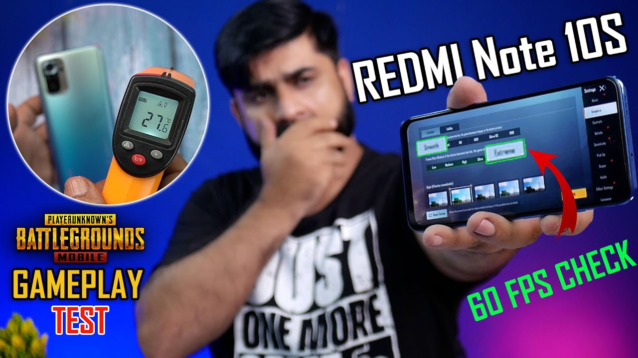 Redmi Note10s PUBG Test ! PUBG Game play !60 FPS Test!Screen Recording,Battery&Heat Test ! Be Honest
