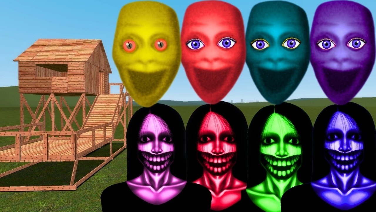 Kuchisake Onna, Jungler Original Vs Towers In Garry's Mod