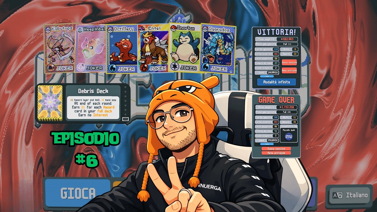 Balatro Pokermon episodio #6 - mazzo Debris - puntata bianca