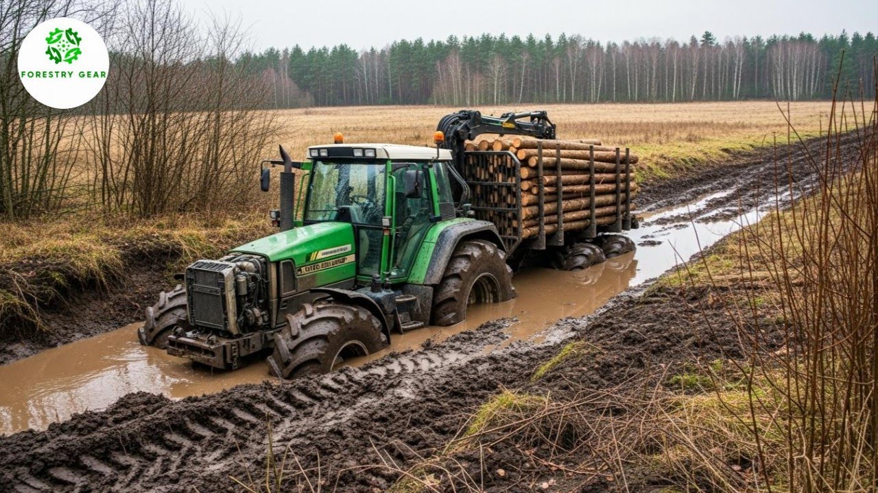 Unbelievable Tractor Stuck in Mud Moments  Extreme Heavy Equipment fails #5