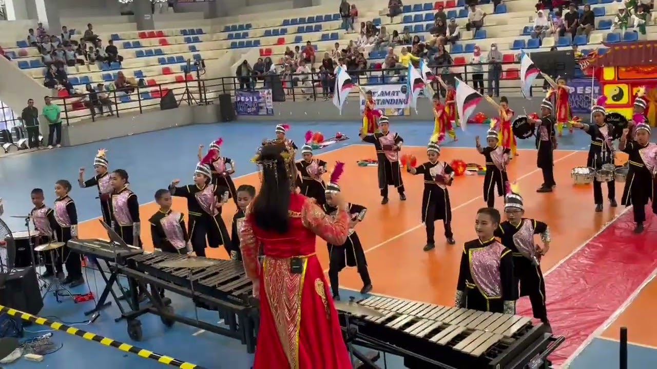 Areta dan Tim Marching Band Gita Cempaka SD Negeri Karawaci Baru 1 Kota Tangerang Banten