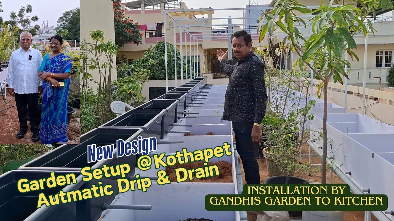 Complete Garden setup at Kothapet With Automatic Drip System