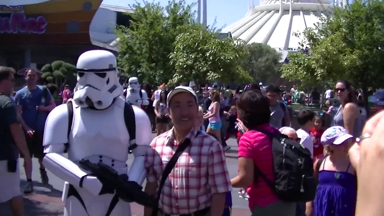Stormtroopers Roam Tomorrowland at Disneyland