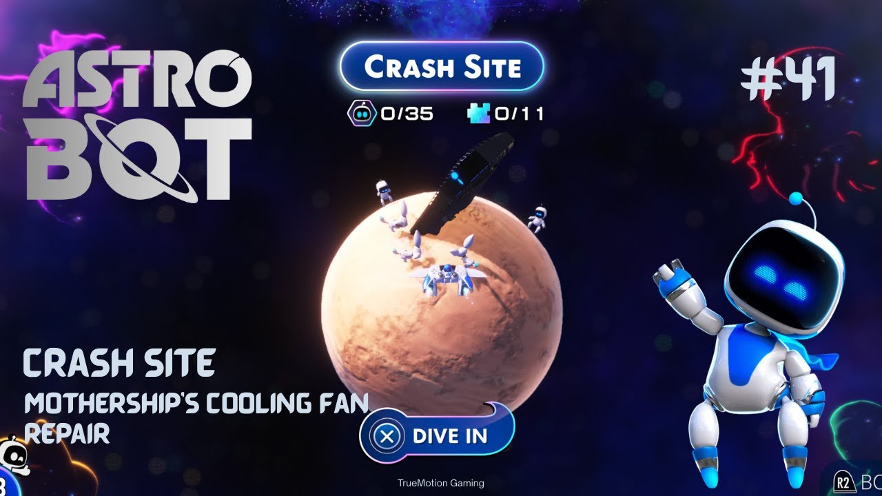Astro Bot Mothership Cooling Fan Repair – 100% Collectibles (No Commentary) | TrueMotion Gaming