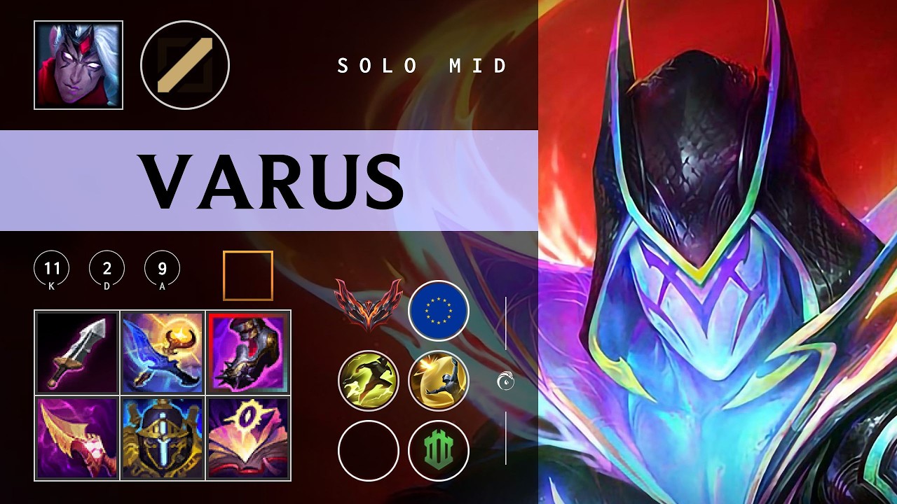 Varus Mid vs Illaoi - EUW Grandmaster Patch 26.02