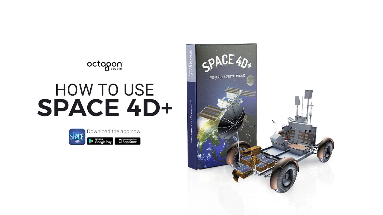 How To Use Space 4D+ Augmented Reality Flashcards | Octagon Studio