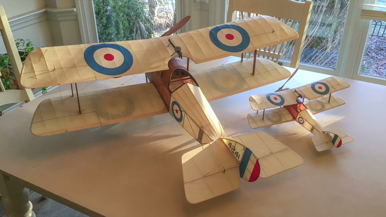 Making the Rubber-Powered 1914 Martinsyde S.1 Biplane - Start to Finish - Plan Available