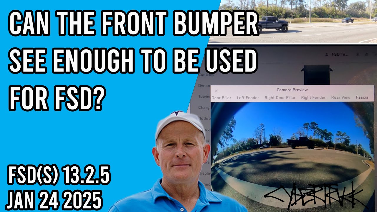 Can the New Tesla Front Bumper Camera See Enough For Full Self Driving?