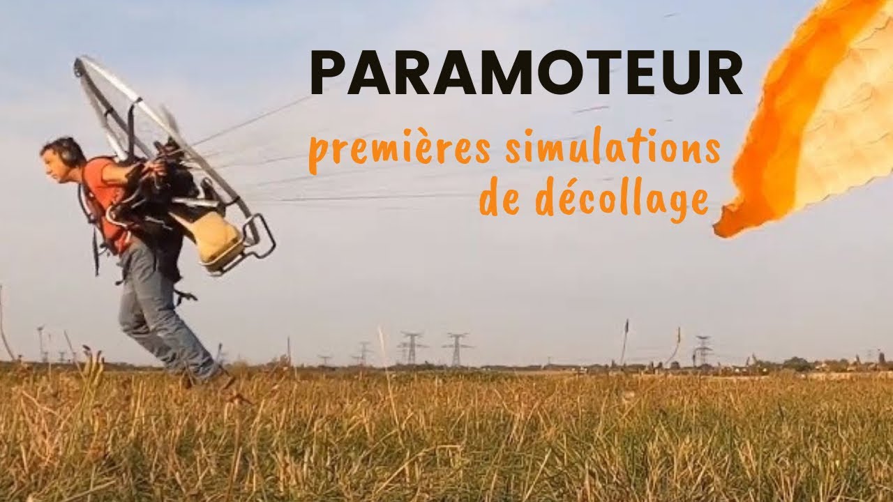 Paramoteur ep 2 : Premières simulations de décollage - Chambly (Oise) Adventure Paris-Nord