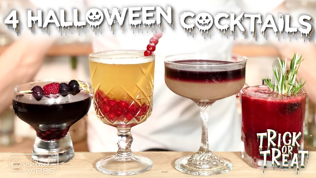 4 Amazing HALLOWEEN Cocktails | Holiday Cocktails