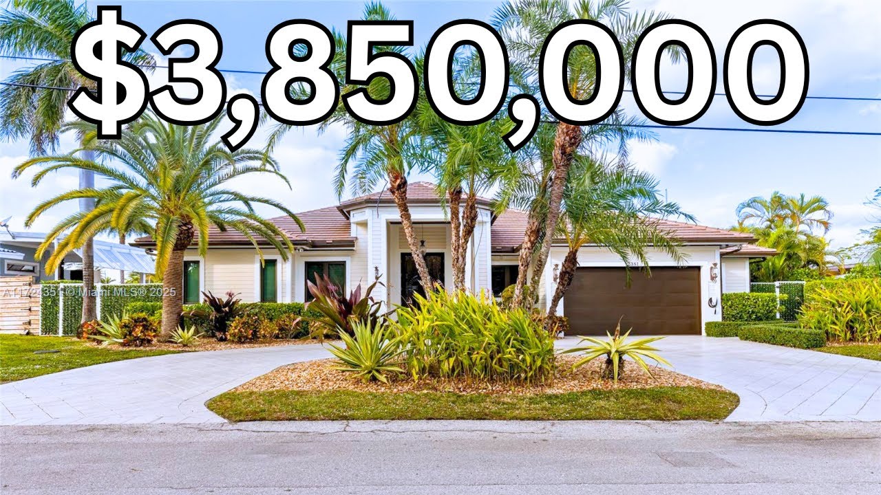 Inside a $3.85M Modern Waterfront Oasis in Lighthouse Point, FL | Luxury home tour.