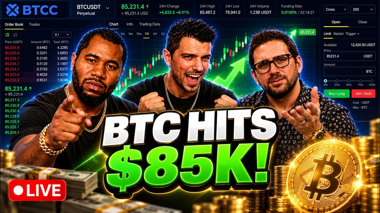 Bitcoin Hits $85K? Live Trading & TA
