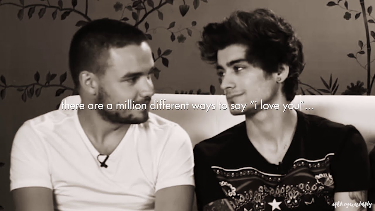 zayn & liam | ways to say i love you