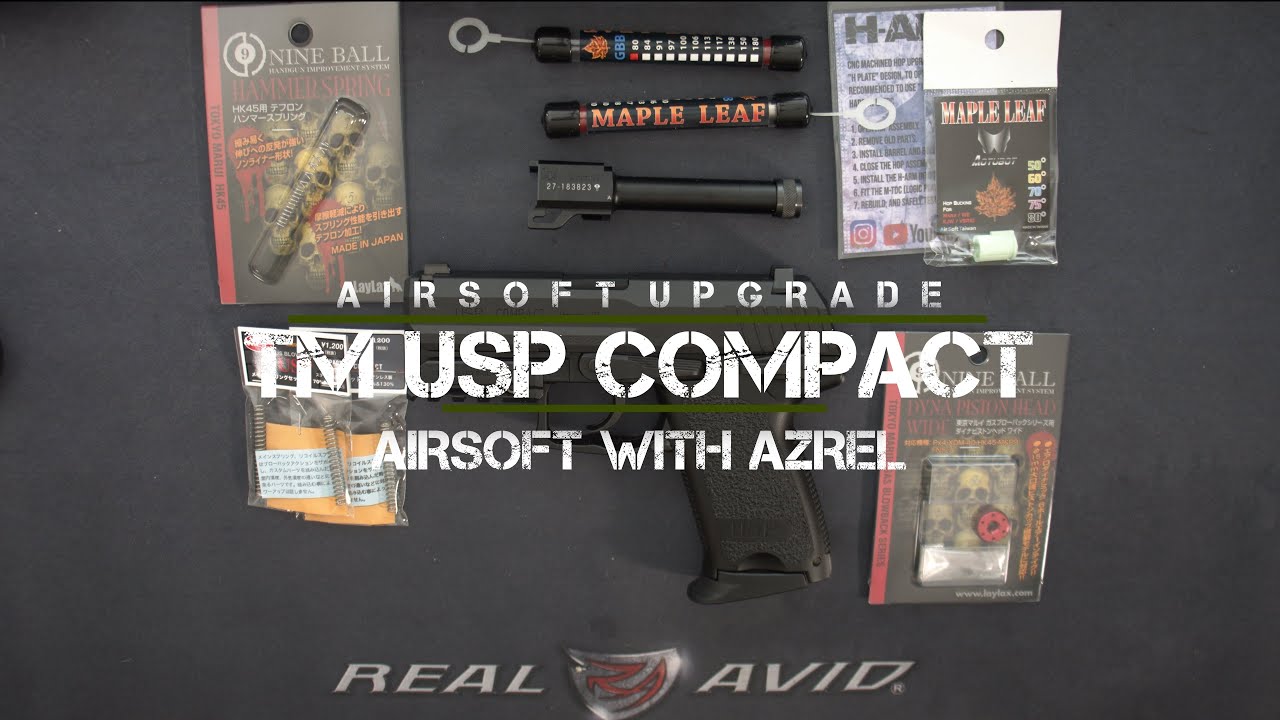 Tokyo Marui USP Compact Maple Leaf Barrel Upgrade - Airsoft with Azrel