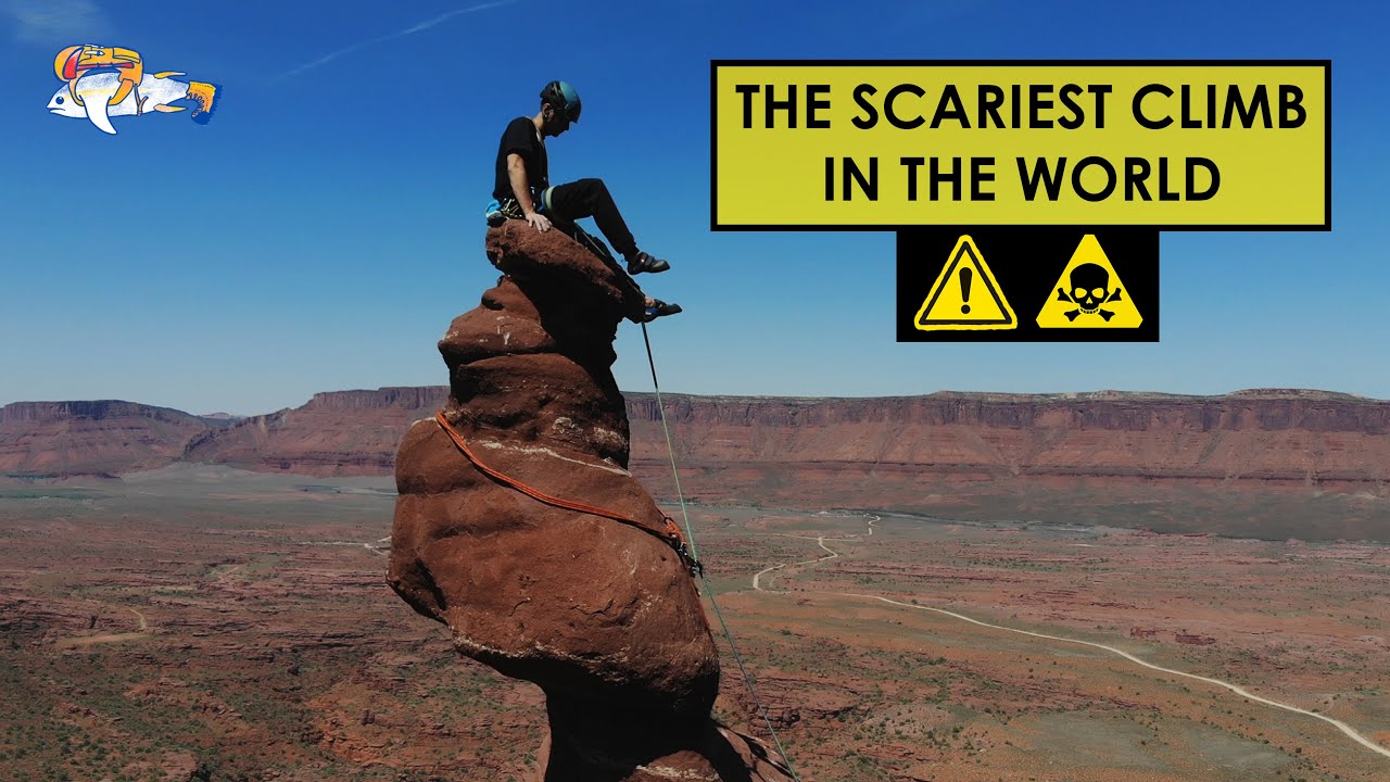 The SCARIEST CLIMB in the world - Stolen Chimney on Ancient Art | Fisher Towers