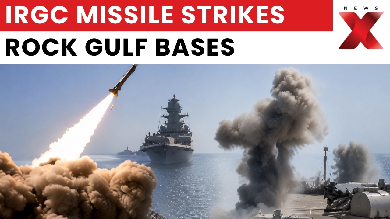 Iran Missile Attack: IRGC Releases Footage of Ballistic Strikes on US Bases in Kuwait and Bahrain