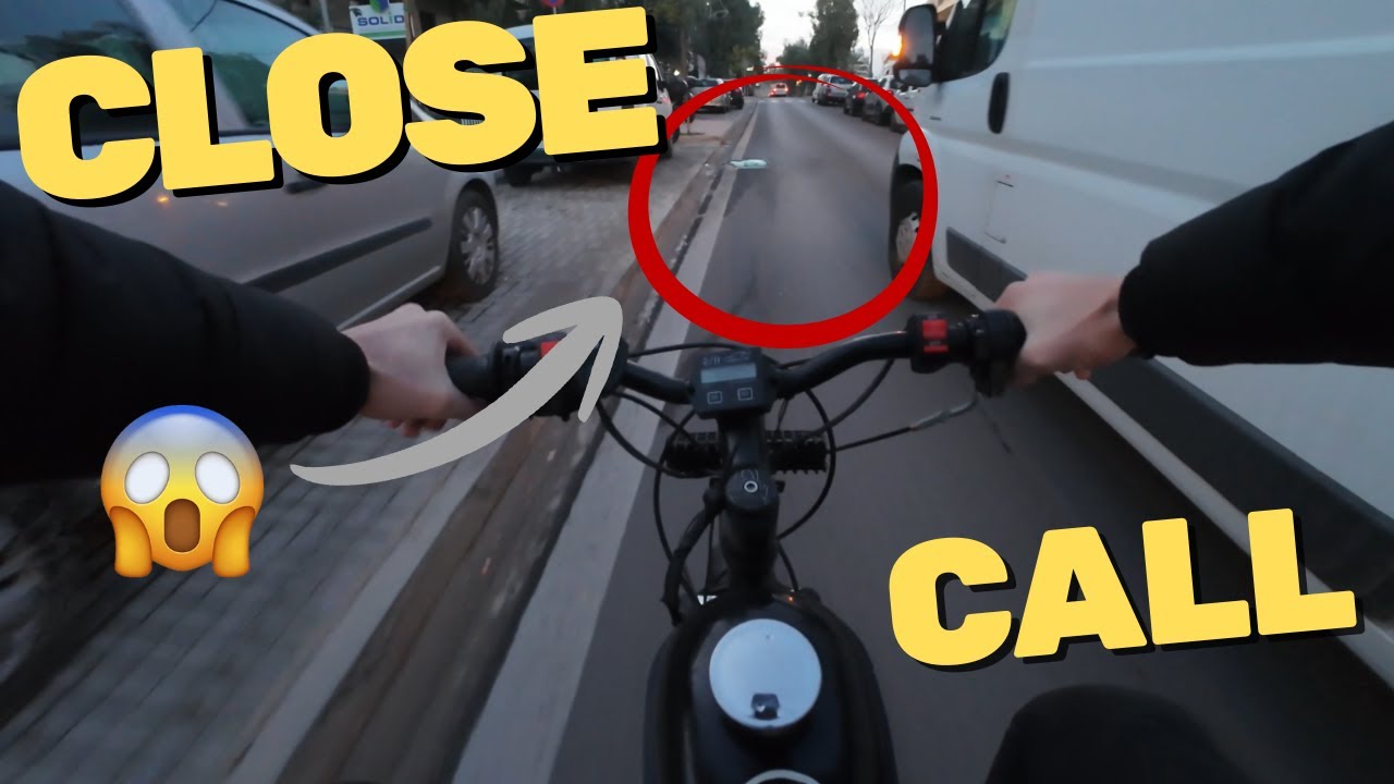 CLOSE CALL|MOTORIZED BIKE POV RIDE