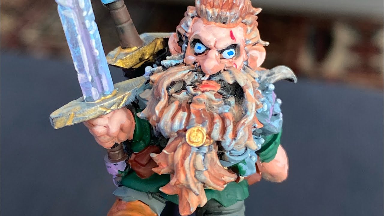 Daralt the Dwarf Monster Hunter-Warp Miniatures