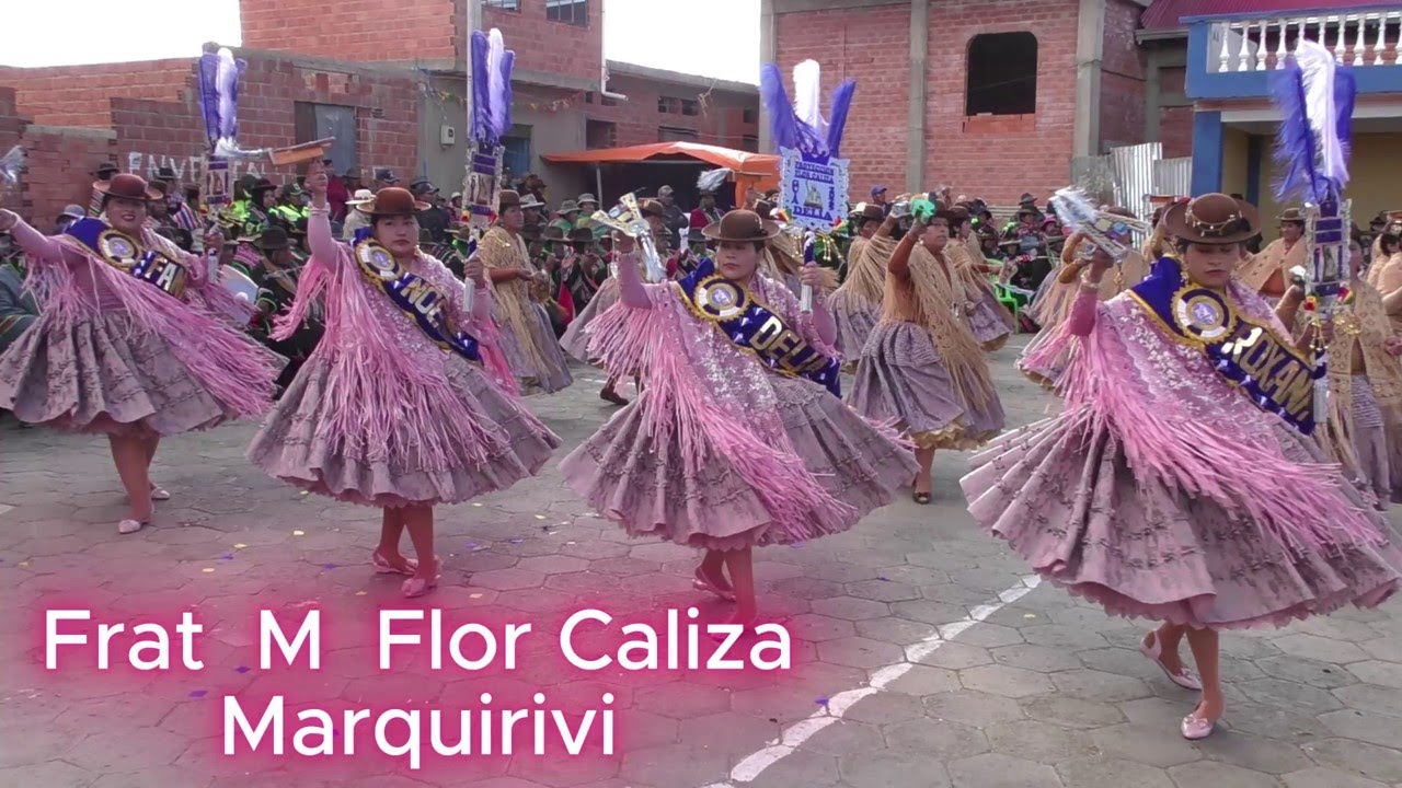 Gran Entrada folklorica 2025 de la Morenada Proyección Flor Caliza central Marquirivi prov Aroma