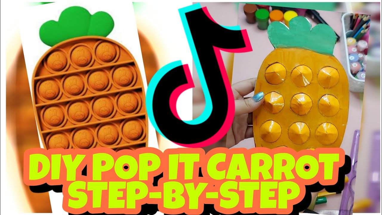 DIY  FIDGET TIKTOK - POP IT CARROT - DIY FIDGET TOYS when your broke | BY KMR