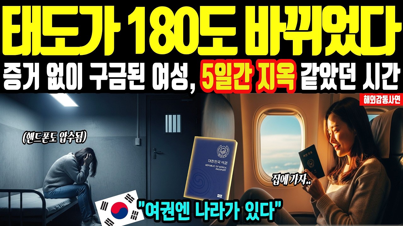 [해외감동사연] 한국여권을 우습게 본 해외 공항, 닷새간 구금당한 여성…유튜브 영상 하나에 분위기가 뒤집혔다