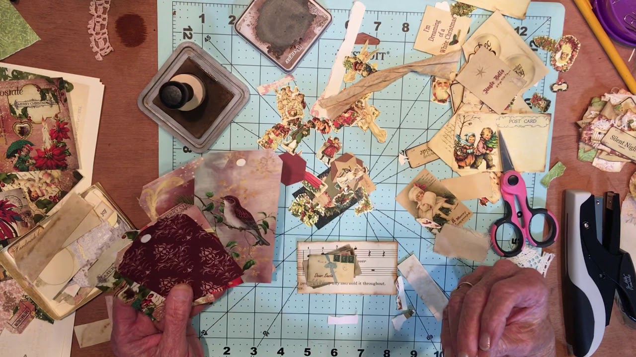 Craft with me making clusters for new Christmas Journal