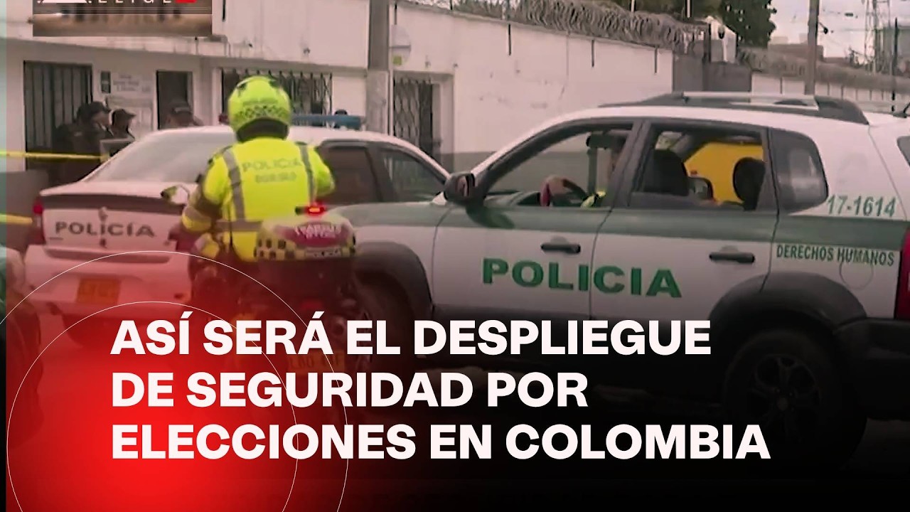 Despliegan 246.000 uniformados para garantizar seguridad en elecciones en Colombia