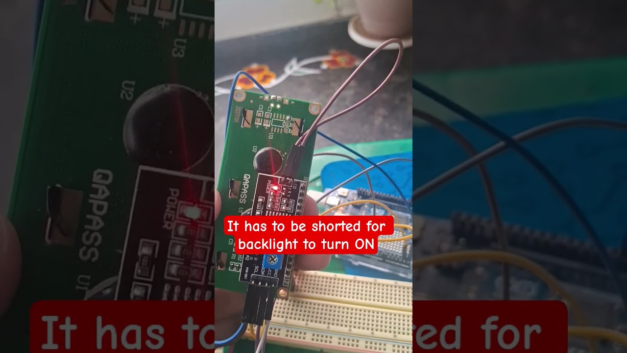 Подсветка ЖК-дисплея I2C не включена #подсветка #ЖК-дисплей #16x2