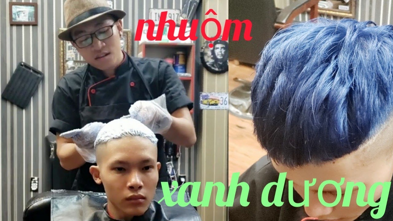 Hướng dẫn kĩ thuật nhuộm màu xanh dương đẹp và bền màu