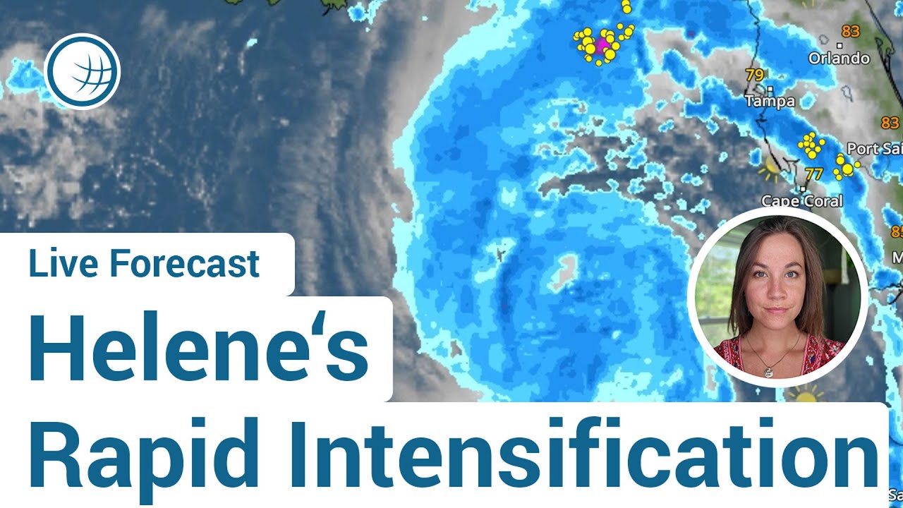 Hurricane Helene is rapidly intensifying, heading for landfall