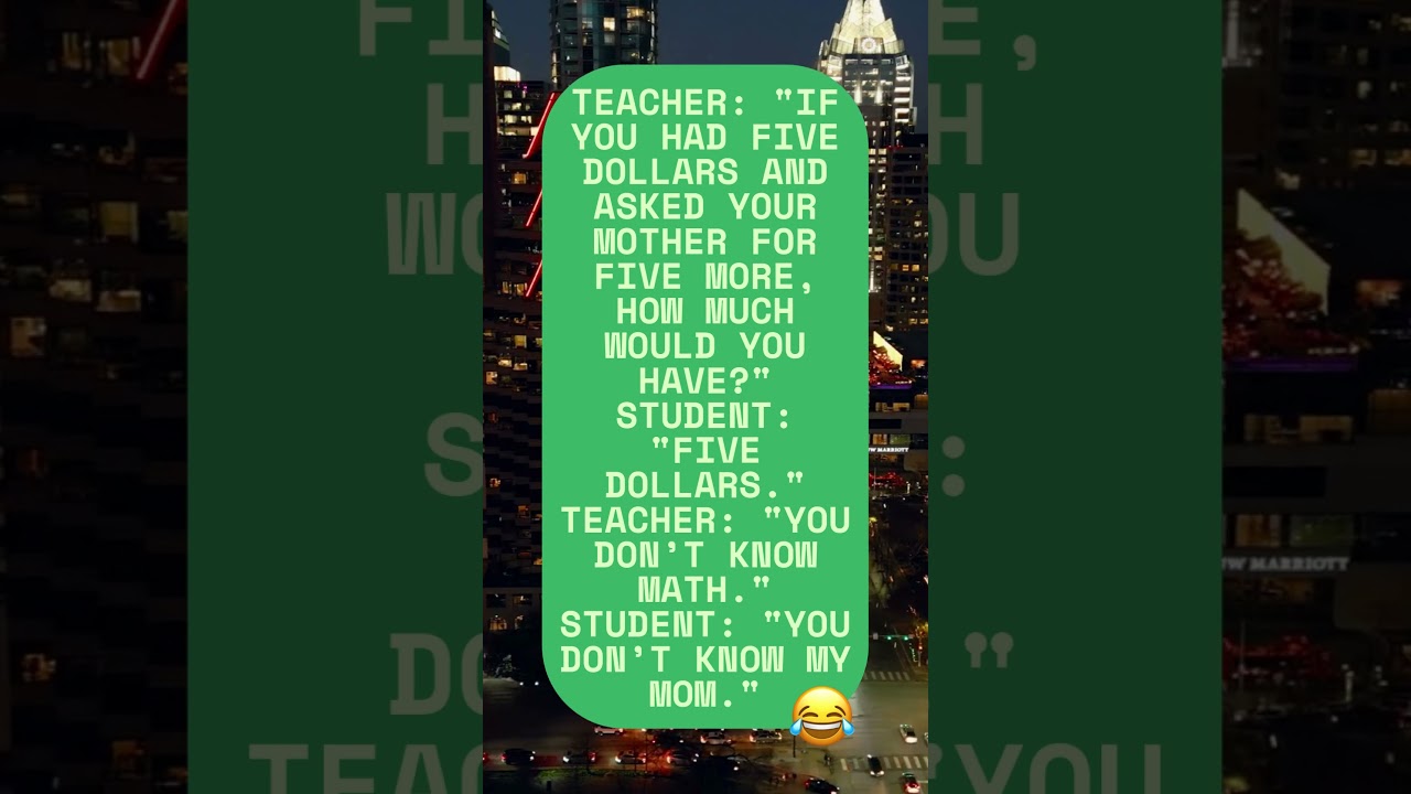 "You Don’t Know My Mom" 😂   