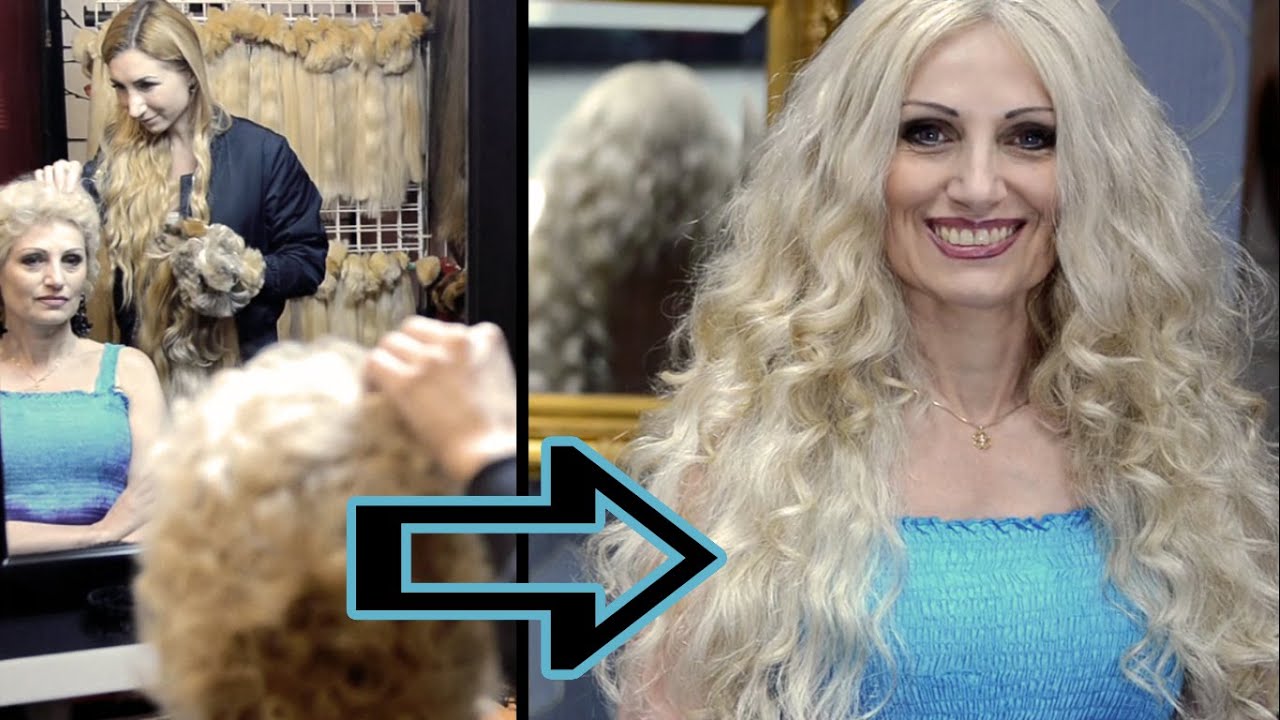 Prodloužení extrémně krátkých vlasů u Dlouhovlásky (kudrnaté blond)