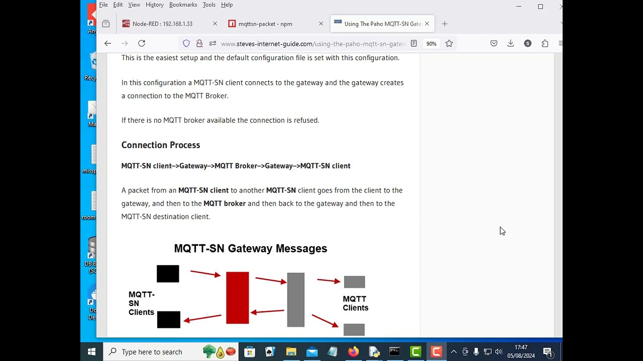 MQTT-SN To MQTT Gateway Using Node-Red