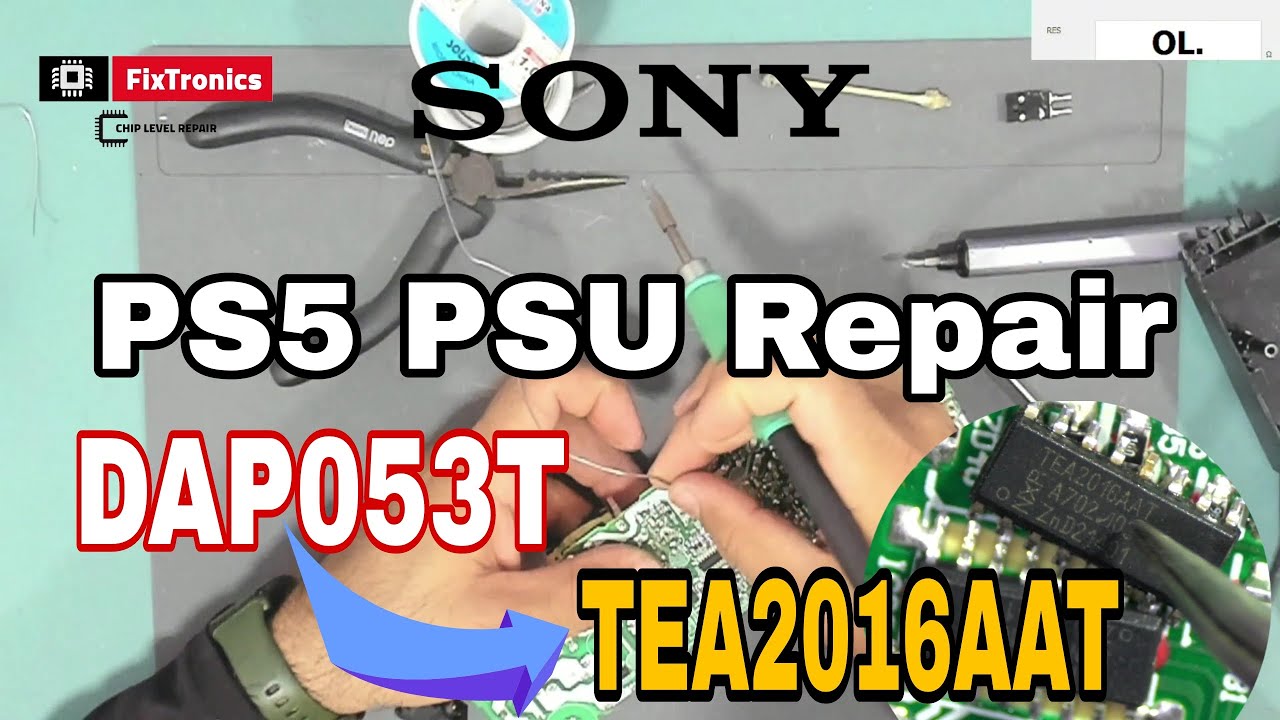 PS5 power supply Repair #repair #fixed  DAP053T TEA2016AAT