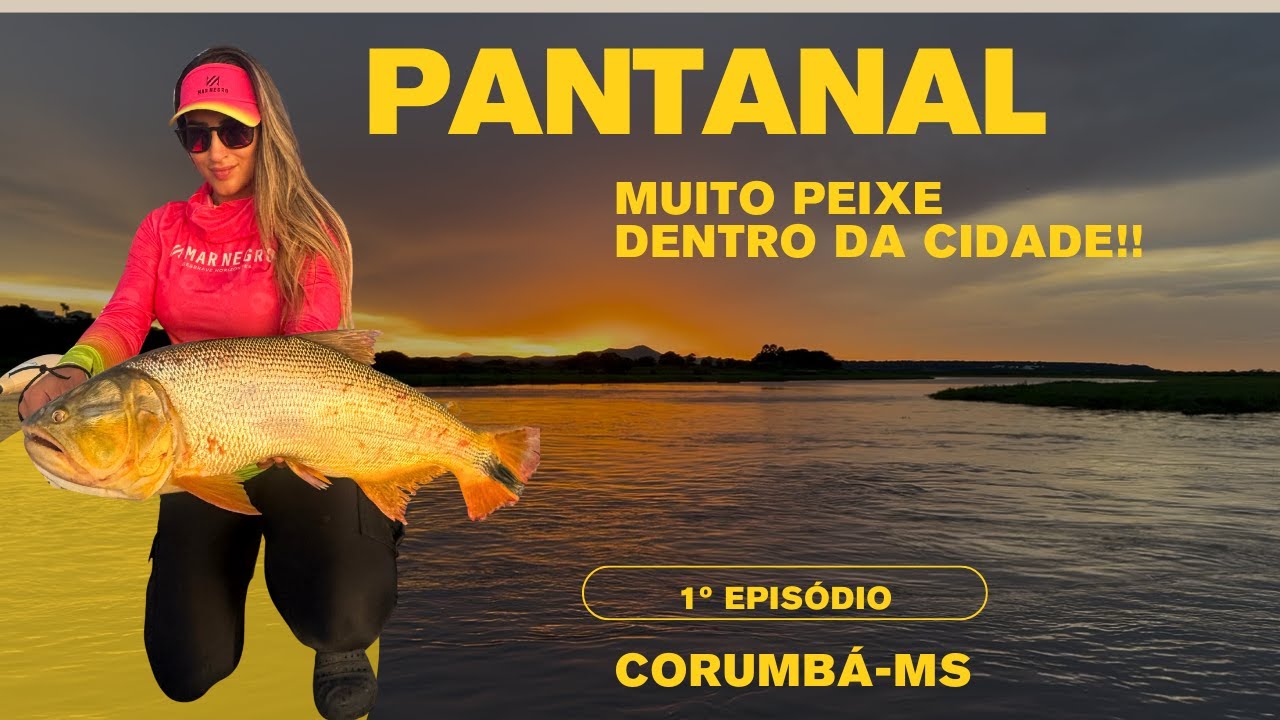 O sucesso da pescaria com iscas artificiais dentro da cidade no Pantanal Sul!