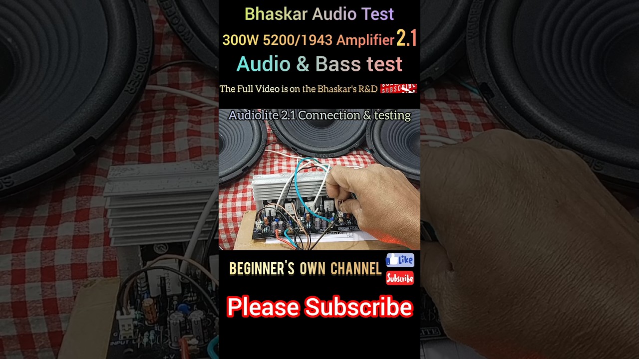 5200/1943 Custom 2.1Amplifier Connection & Audio test
