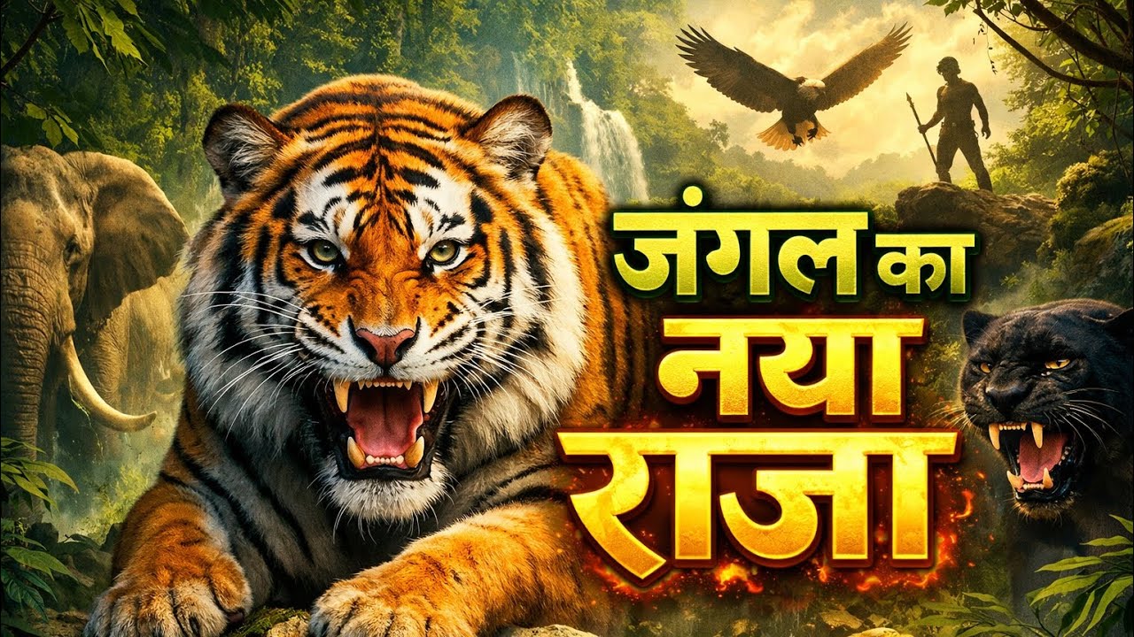 Jungle Ka Naya Raja |प्यासा कौवा | Pyasa Kauwa Kahani |- Hindi Moral Stories| Hindi Fairy Tales |