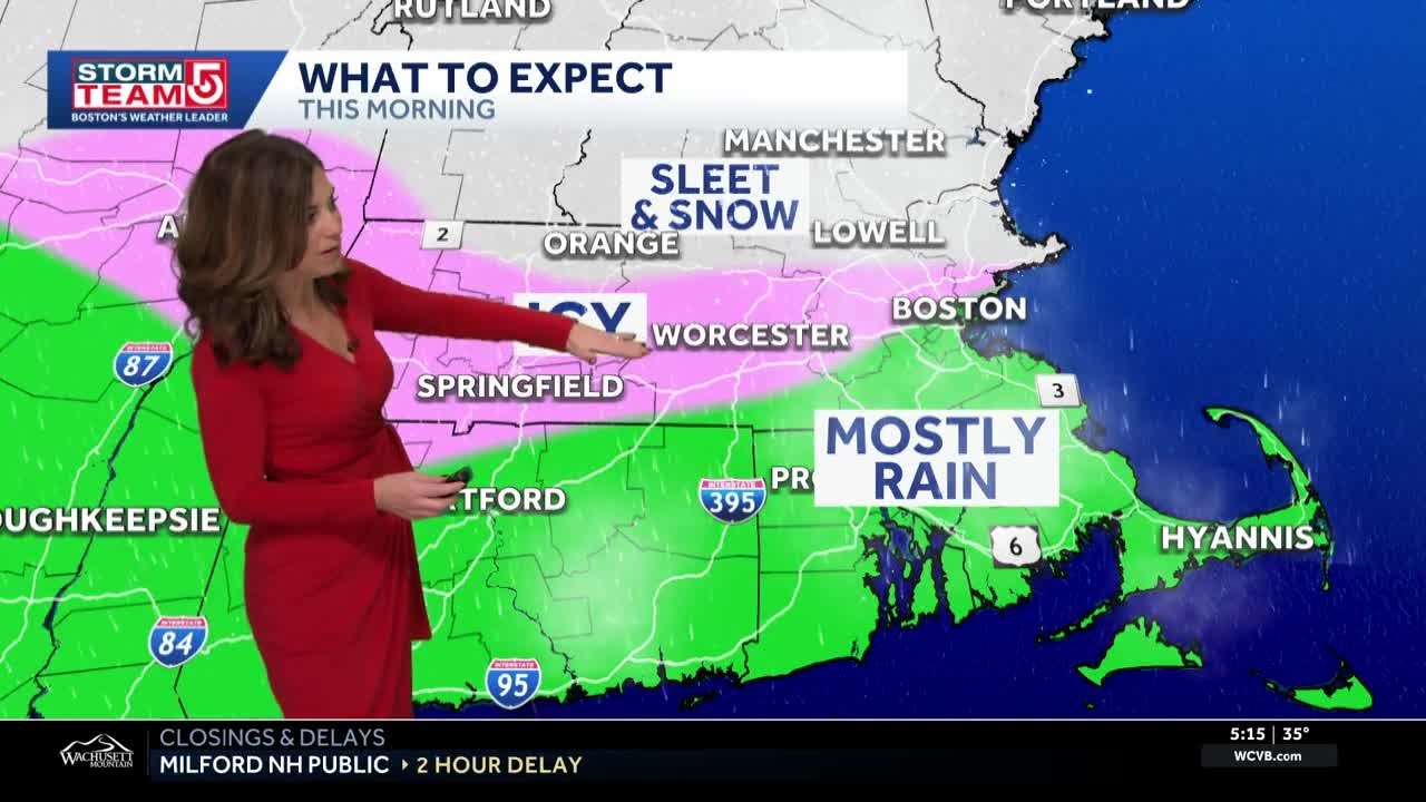 Video: Slippery morning with temperatures in 30s