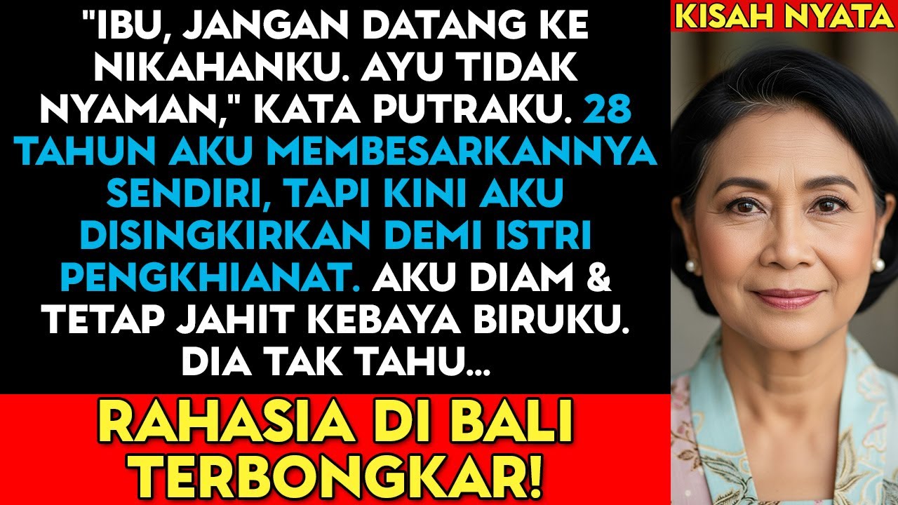 “Ibu Tak Usah Datang Ke Nikahanku, Ayu MALU!