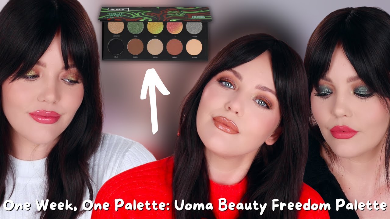 One Week One Palette | Uoma Beauty Make It Black Freedom Palette