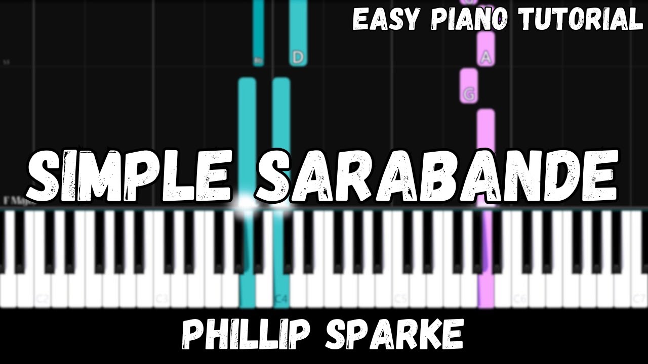 Philip Sparke - Simple Sarabande (Easy Piano Tutorial)
